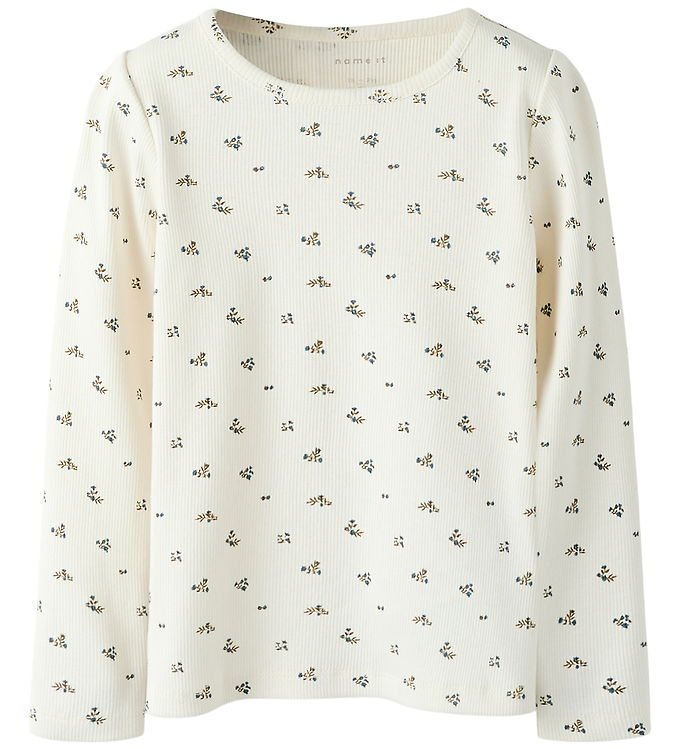 Name It Bluse - Rib - NmfPolinne - Cloud Dancer