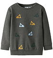 Name It Sweatshirt - NmmSandro - Dark Grey Melange