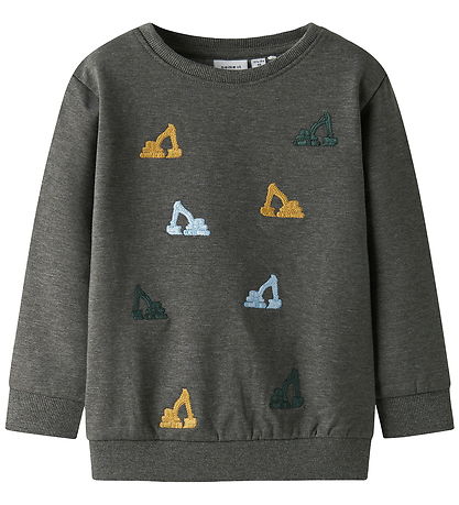 Name It Sweatshirt - NmmSandro - Dark Grey Melange