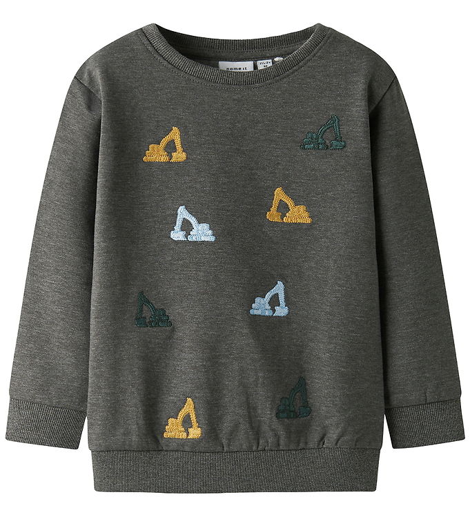 Name It Sweatshirt - NmmSandro - Dark Grey Melange