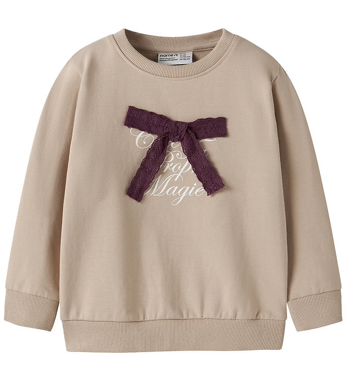 Name Sweatshirt - NmfSetina - Cement