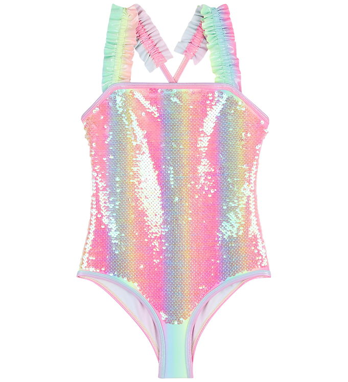 Billieblush Badedragt - Multifarvet m. Palietter