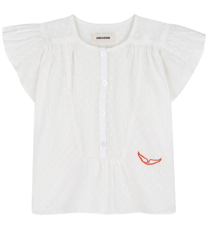 Zadig & Voltaire Top - Gisele - Hvid