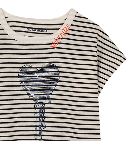 Zadig & Voltaire T-shirt - Off White/ Black