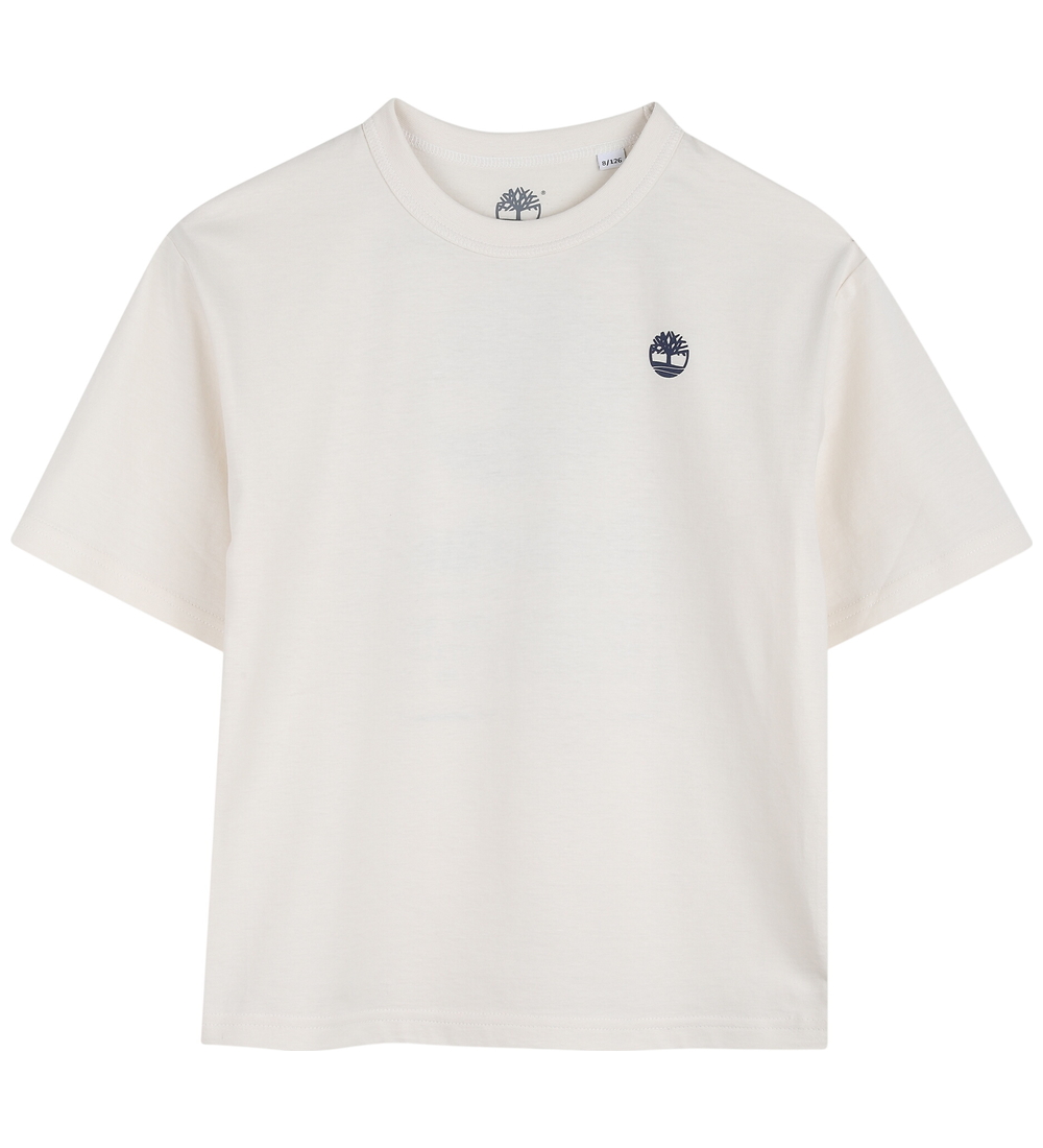 Timberland T-Shirt - Ivory m. Print - Timberland - 8 Jahre (128) - T-Shirts