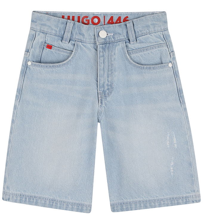 HUGO Denimshorts - 446 - Loose Fit - Bleach Grows