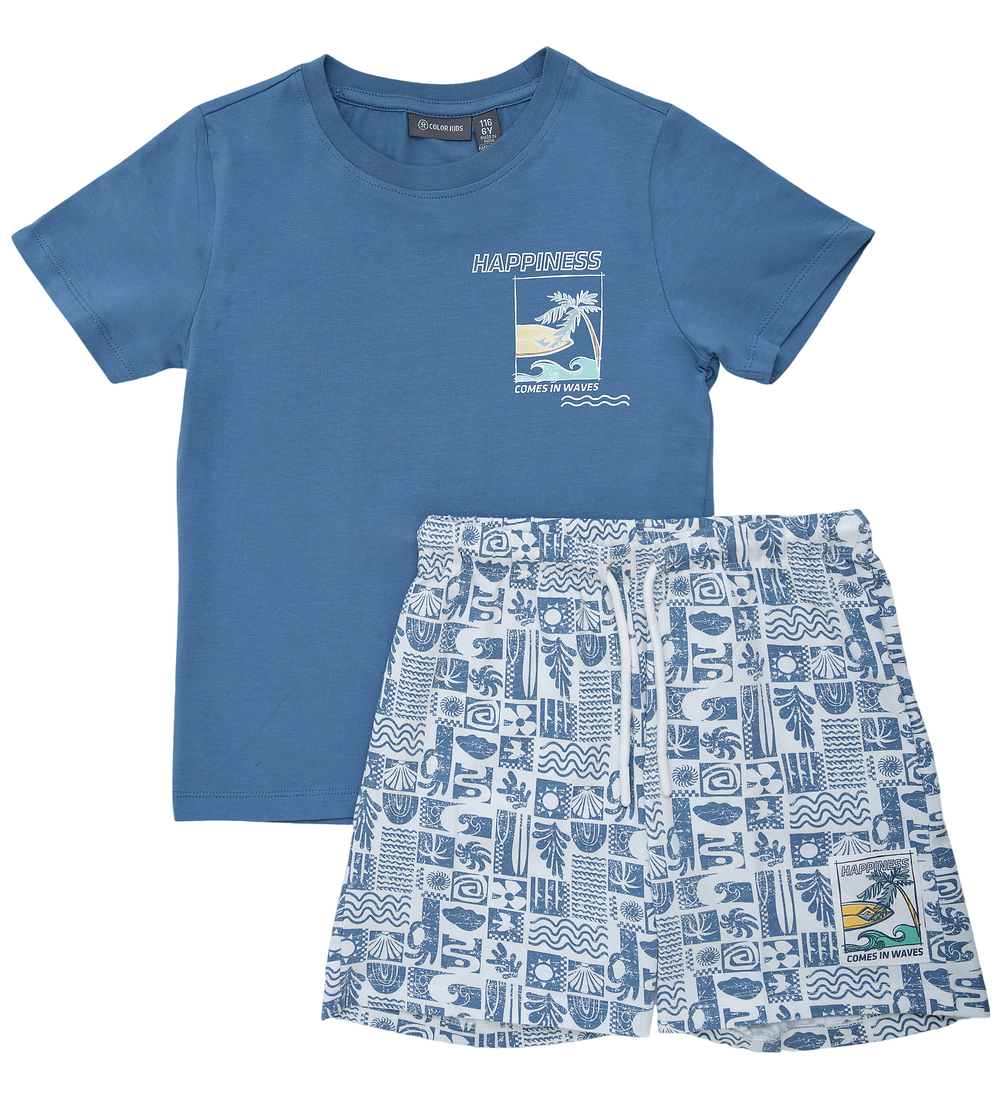 Color Kids Shorts Set - Krone Blue - Color Kids - 7 Jahre (122) - Shorts