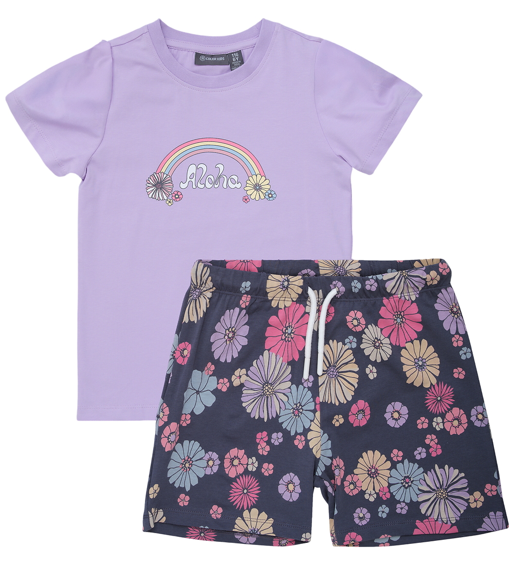 Color Kids Shorts Set - Orchid Blüte - Color Kids - 8 Jahre (128) - Shorts