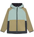 Color Kids Softshelljakke - Colorblock - Ether