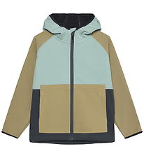 Color Kids Softshelljakke - Colorblock - Ether