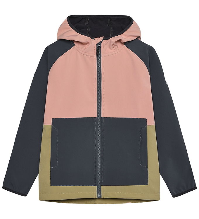 Color Kids Softshelljakke - Colorblock - Bridal Rose