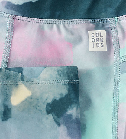 Color Kids Leggings - Sport Tights - AOP - Begonia Pink