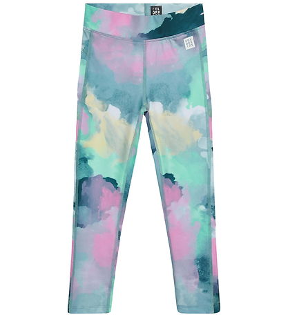 Color Kids Leggings - Sport Tights - AOP - Begonia Pink