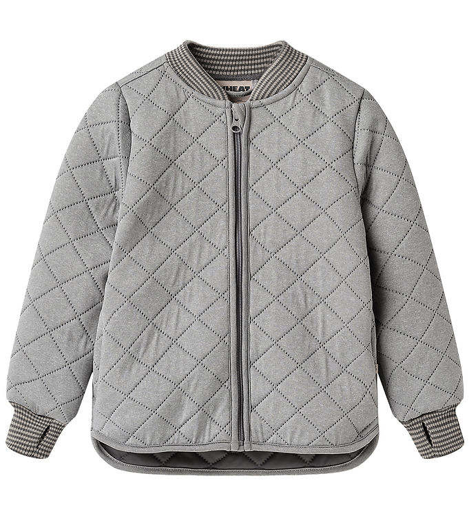 Wheat Loui Termojakke Flint Melange Med Ribkanter - Str. 4y 104cm