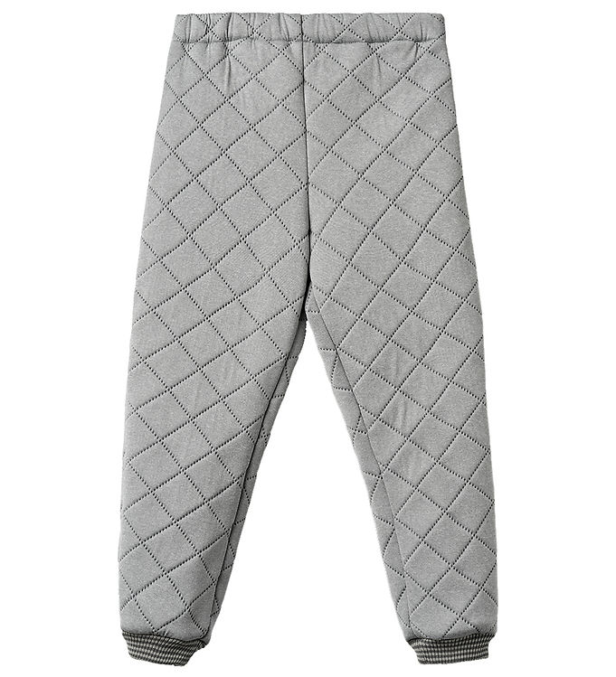 Wheat Alex Termobukser Flint Melange Med Ribkanter - Str. 4y 104cm