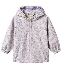 Wheat Regnjakke - Cherry - Lilac Petunias