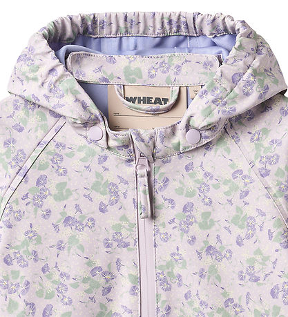 Wheat Regnjakke - Cherry - Lilac Petunias