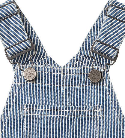 Wheat Kort Smækbuks - Lykke - Denim Stripe