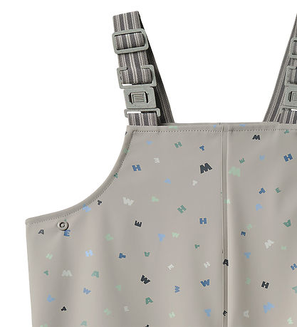 Wheat Regnbukser - Charlo m. Seler - light flint letters