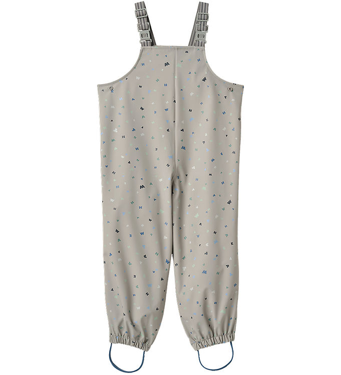 Wheat Regnbukser m. Seler - PU - Charlo - Light Flint Letters