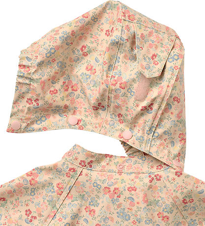 Wheat Regnjakke - Chardy - flowers and seashells