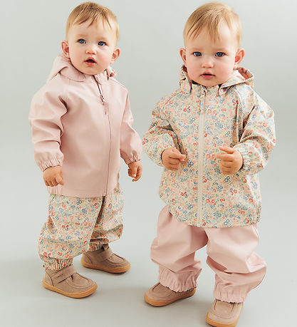 Wheat Regnjakke - Chardy - flowers and seashells