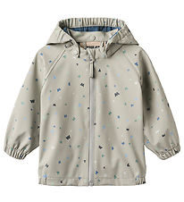 Wheat Regnjakke - Chardy - light flint letters