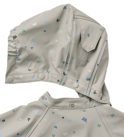 Wheat Regnjakke - Chardy - light flint letters