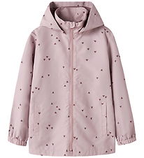 Name It Overgangsjakke - NkfMaxi - Keepsake Lilac/Small Hearts