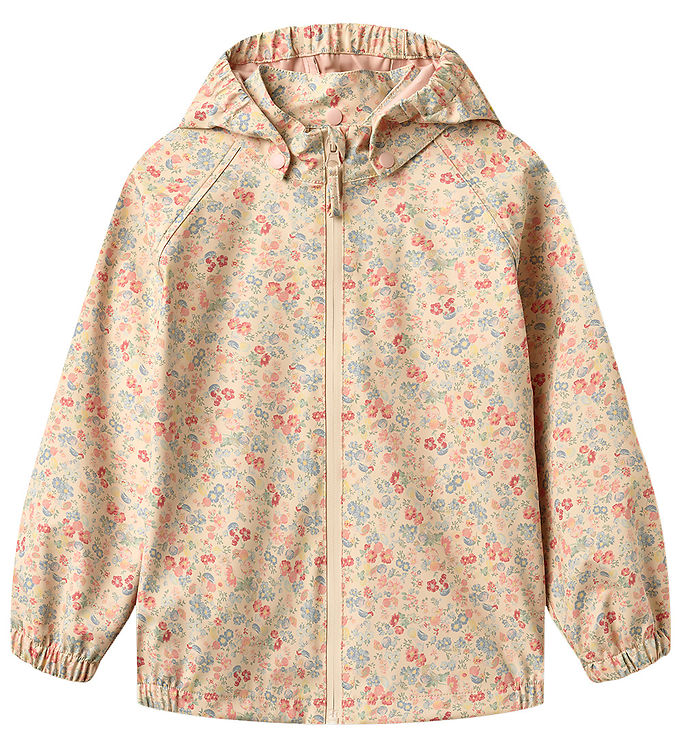 Wheat Chardy - Regnjakke - Flowers and Seashells - Beige - 110