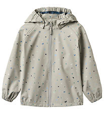 Wheat Regnjakke - Chardy - Light Flint Letters