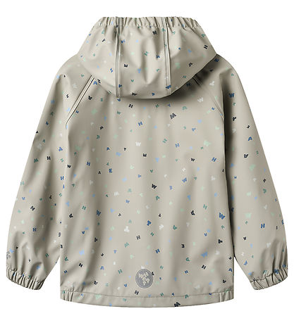 Wheat Regnjakke - Chardy - Light Flint Letters