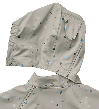 Wheat Regnjakke - Chardy - Light Flint Letters