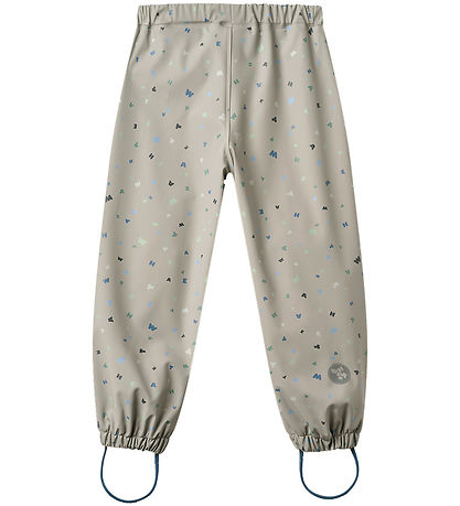 Wheat Regnbukser - Olo - Light Flint Letters