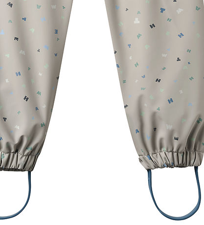 Wheat Regnbukser - Olo - Light Flint Letters