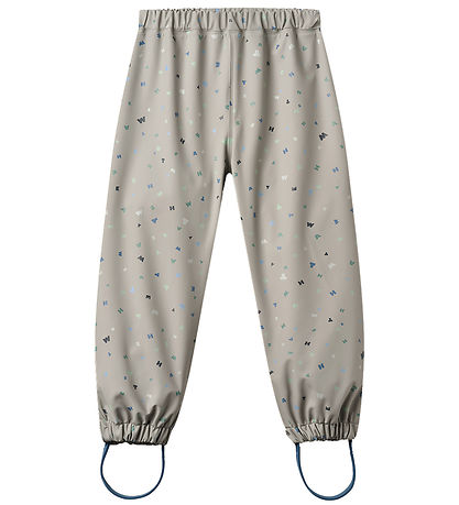 Wheat Regnbukser - Olo - Light Flint Letters