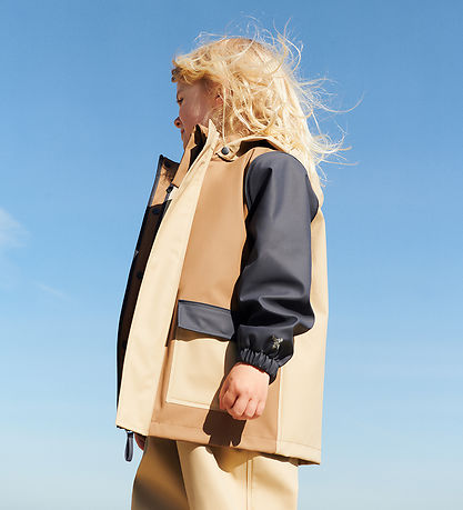 Wheat Regnjakke - Otu - White Pepper