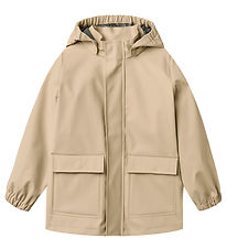 Wheat Regnjakke - Ollo - White Pepper