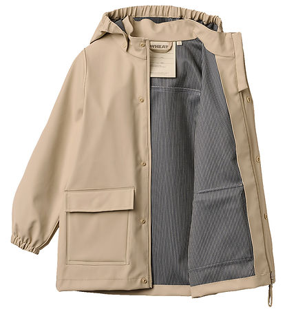 Wheat Regnjakke - Ollo - White Pepper