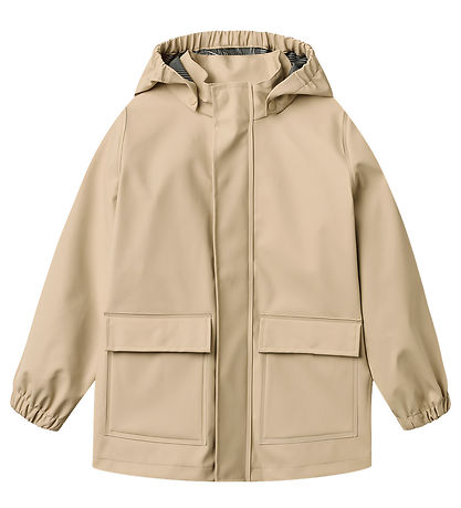 Wheat Regnjakke - Ollo - White Pepper