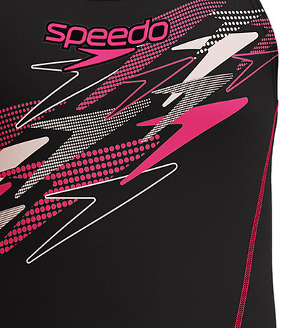 Speedo Badedragt - Medley Logo Medalist - Anthracite/ Margarita 