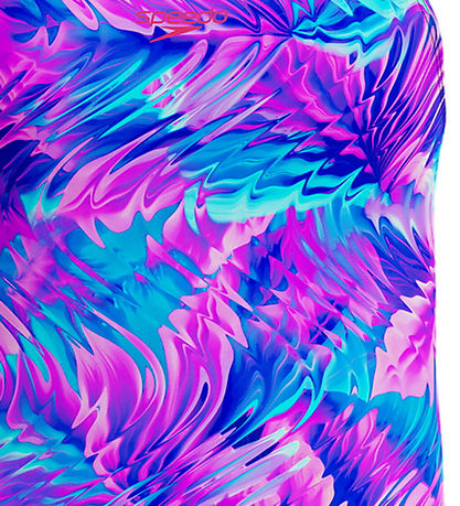 Speedo Badedragt - Powerback - Margarita/ Peacoat