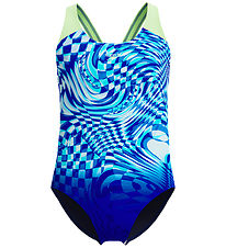 Speedo Badedragt - Splashback - Deep Sapphire/ Pale Clover