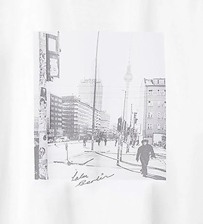 Lala Berlin T-shirt - Berlin - Photo Print Hvid