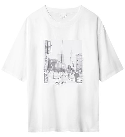 Lala Berlin T-shirt - Berlin - Photo Print Hvid