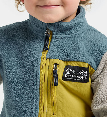 Didriksons Fleecejakke - Anten - Factory Blue
