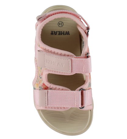 Wheat Sandaler - Sandal Mandy - Powder Flowers And Seashells