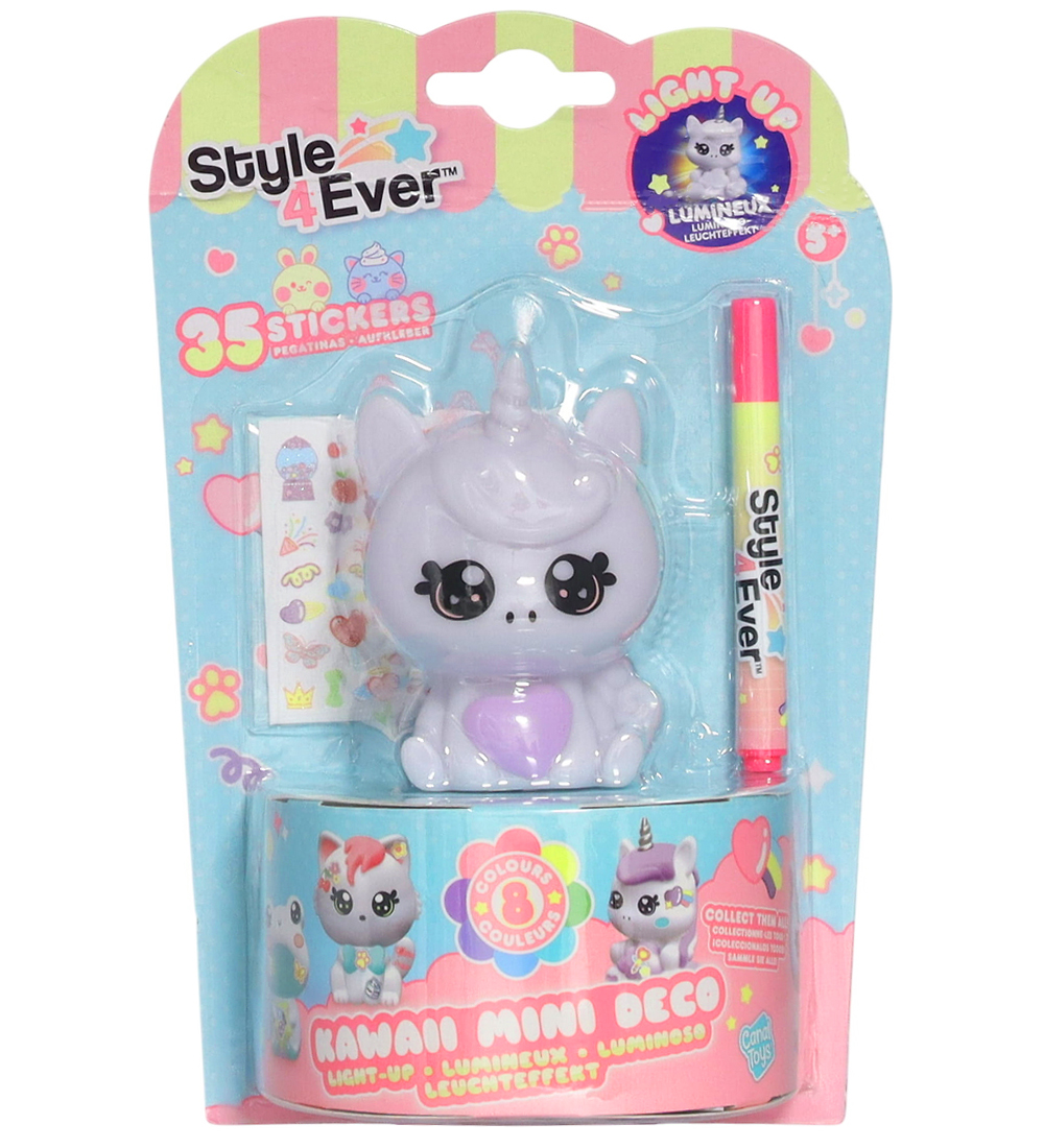 Style 4 Ever DIY Lampe - Kawaii Mini Deko - Einhorn m. Lila/ - Style 4 Ever - One Size - Lampe