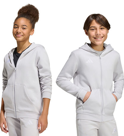 adidas Performance Cardigan - Hood - Tmlggr/White