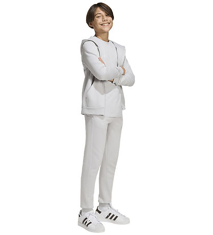 adidas Performance Cardigan - Hood - Tmlggr/White